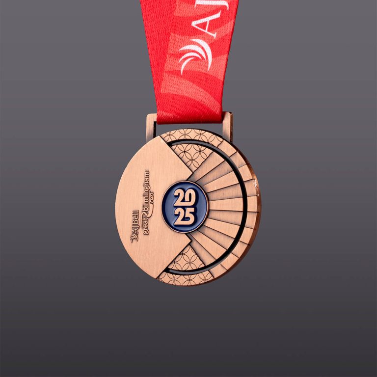 Front of Birmingham 10k 2025 finisher medal