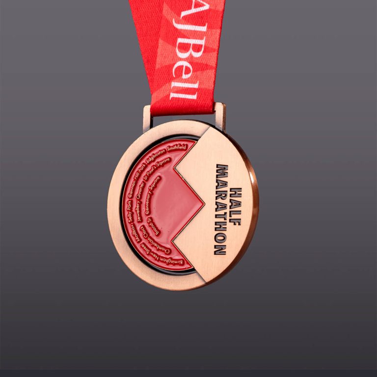 Back of Birmingham half marathon 2025 finisher medal