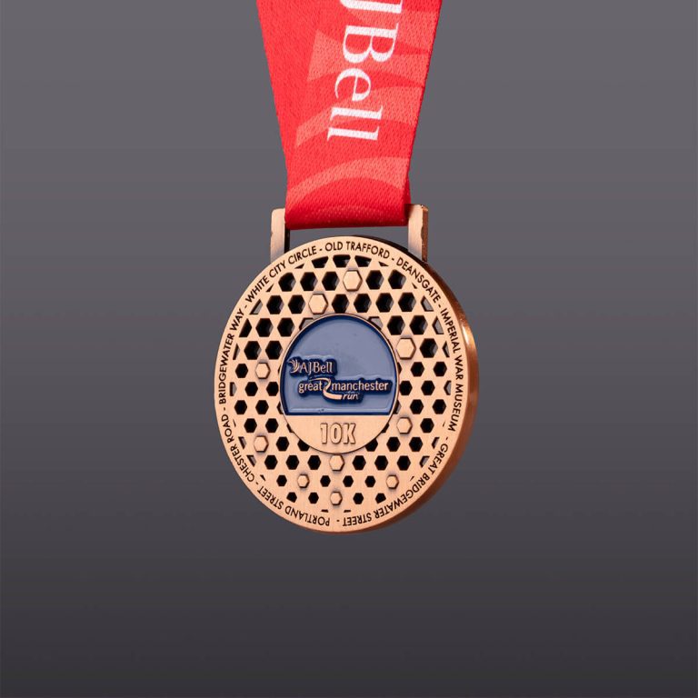 Great Manchester Run 10k 2025 finisher medal back