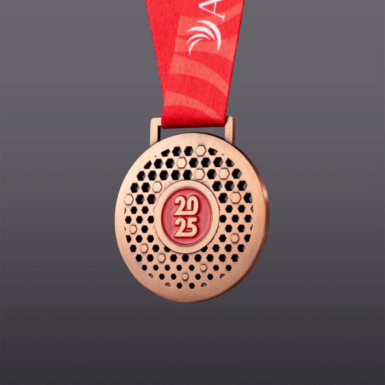 Great Manchester Run half marathon 2025 finisher medal front.